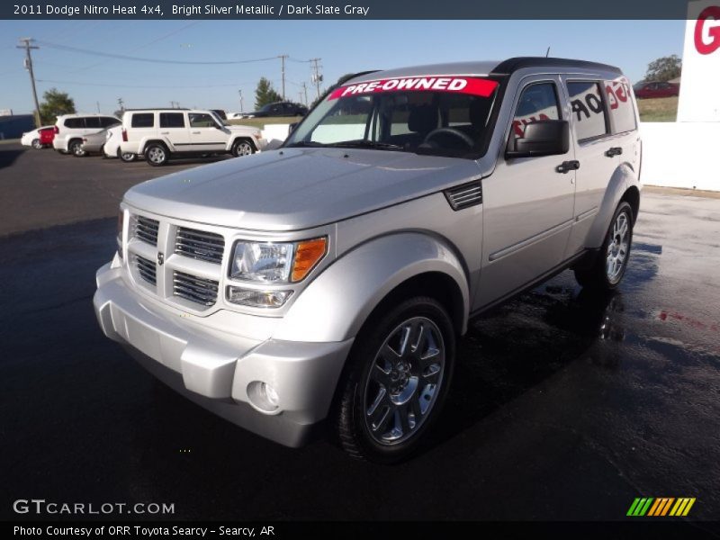 Bright Silver Metallic / Dark Slate Gray 2011 Dodge Nitro Heat 4x4