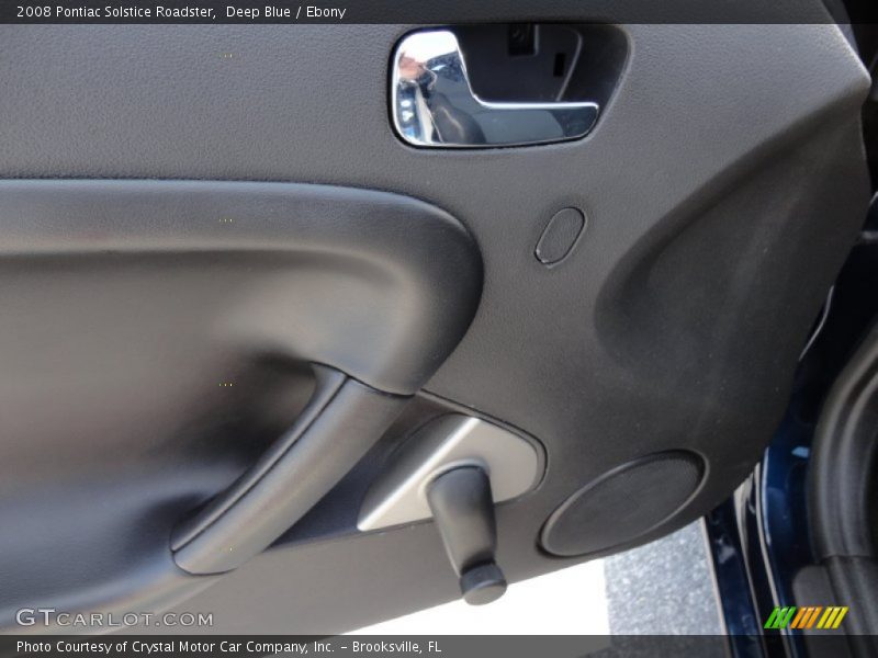 Deep Blue / Ebony 2008 Pontiac Solstice Roadster