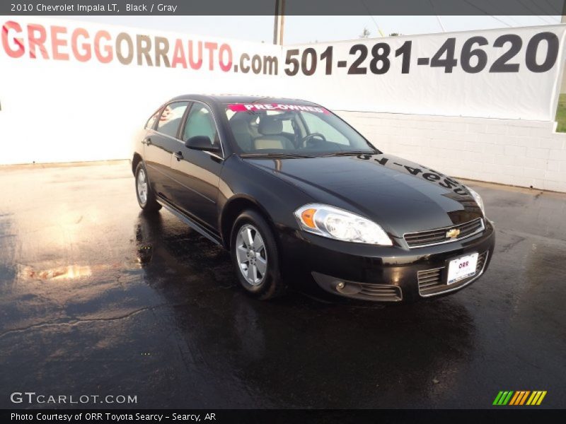 Black / Gray 2010 Chevrolet Impala LT