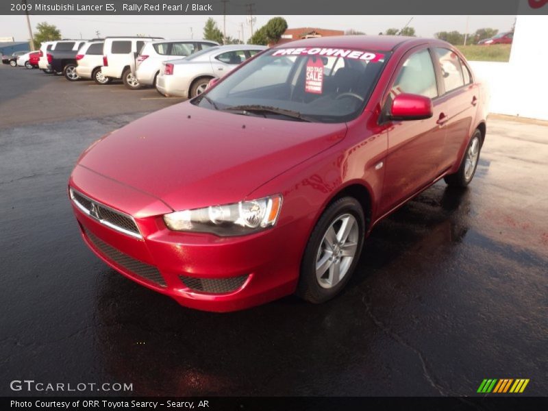 Rally Red Pearl / Black 2009 Mitsubishi Lancer ES