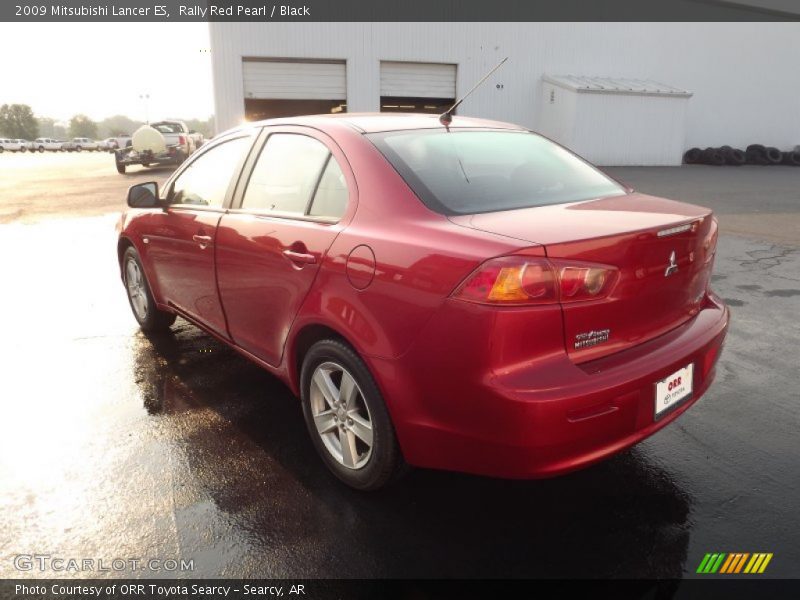 Rally Red Pearl / Black 2009 Mitsubishi Lancer ES