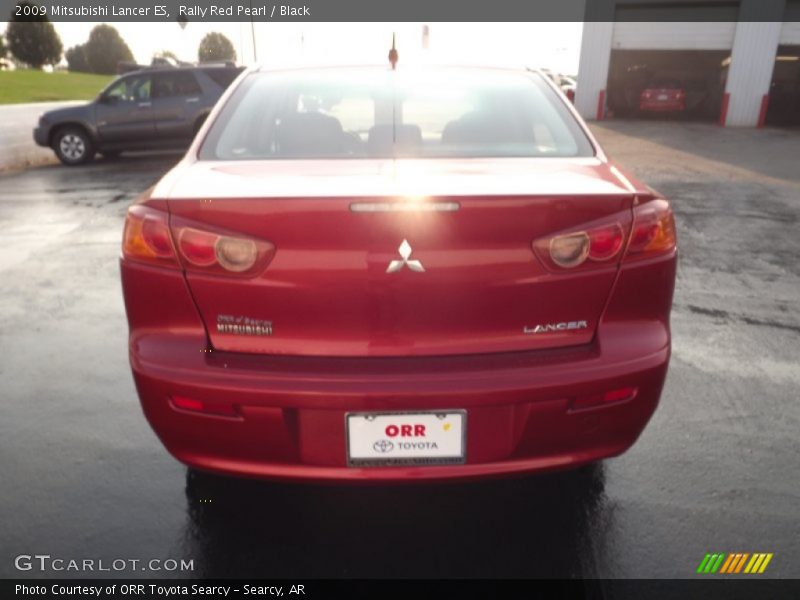Rally Red Pearl / Black 2009 Mitsubishi Lancer ES