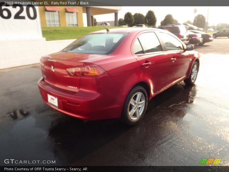 Rally Red Pearl / Black 2009 Mitsubishi Lancer ES