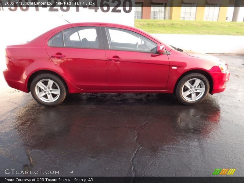 Rally Red Pearl / Black 2009 Mitsubishi Lancer ES