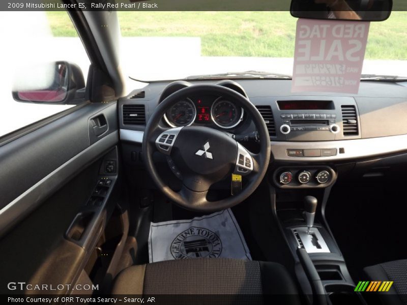 Rally Red Pearl / Black 2009 Mitsubishi Lancer ES