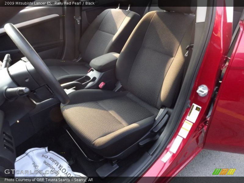 Rally Red Pearl / Black 2009 Mitsubishi Lancer ES