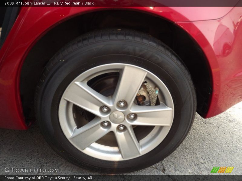 Rally Red Pearl / Black 2009 Mitsubishi Lancer ES