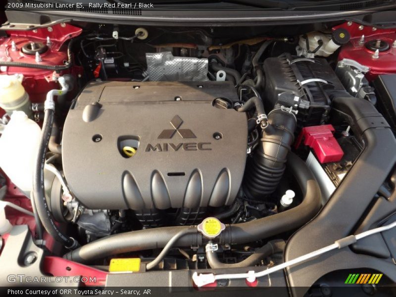 Rally Red Pearl / Black 2009 Mitsubishi Lancer ES