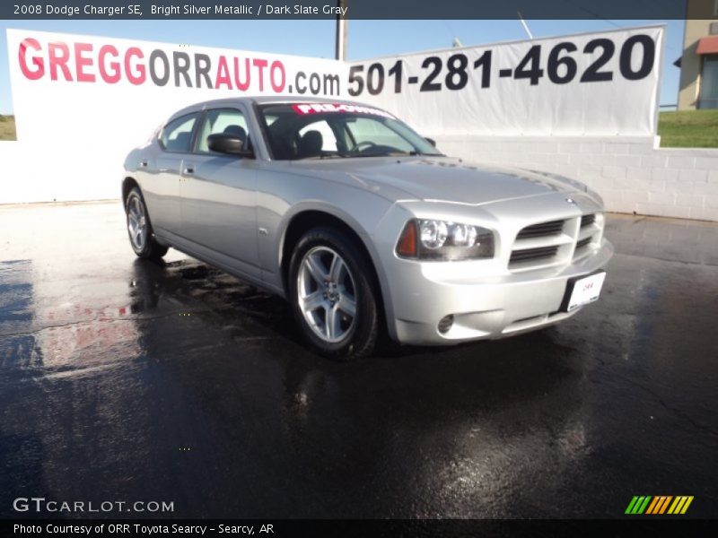 Bright Silver Metallic / Dark Slate Gray 2008 Dodge Charger SE