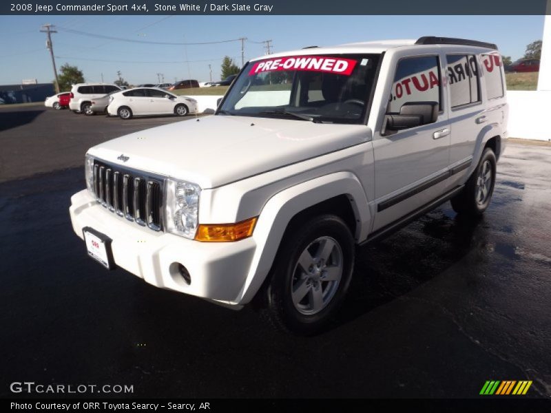 Stone White / Dark Slate Gray 2008 Jeep Commander Sport 4x4