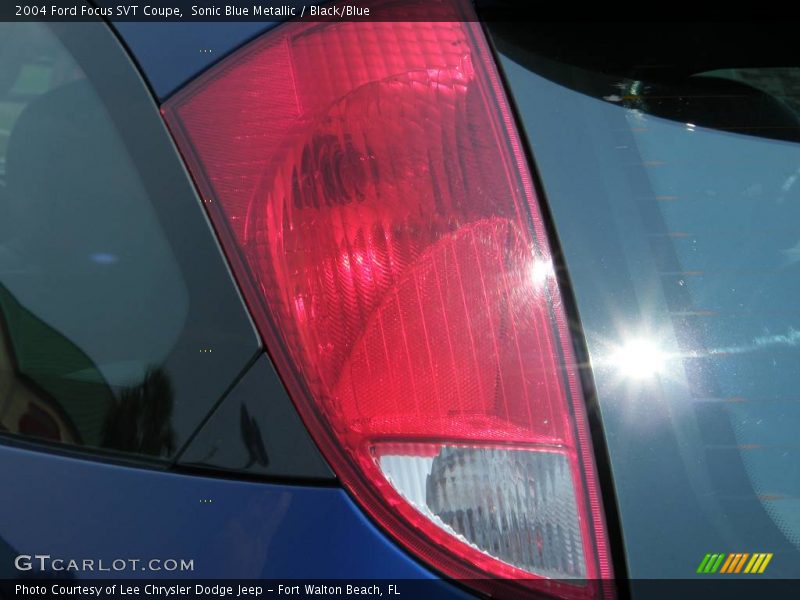 Sonic Blue Metallic / Black/Blue 2004 Ford Focus SVT Coupe