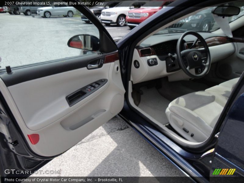 Imperial Blue Metallic / Gray 2007 Chevrolet Impala LS