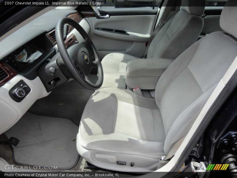Imperial Blue Metallic / Gray 2007 Chevrolet Impala LS