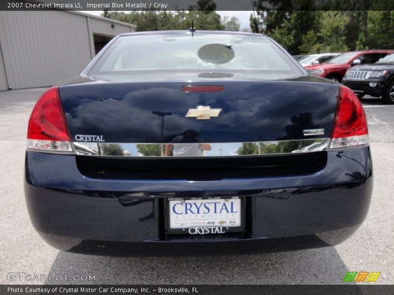 Imperial Blue Metallic / Gray 2007 Chevrolet Impala LS