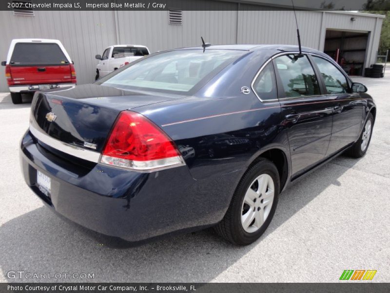 Imperial Blue Metallic / Gray 2007 Chevrolet Impala LS