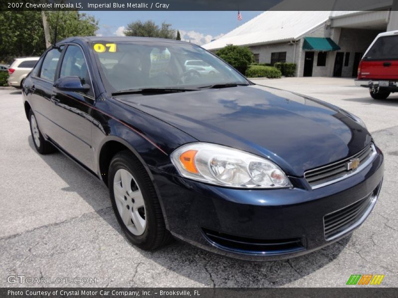 Imperial Blue Metallic / Gray 2007 Chevrolet Impala LS