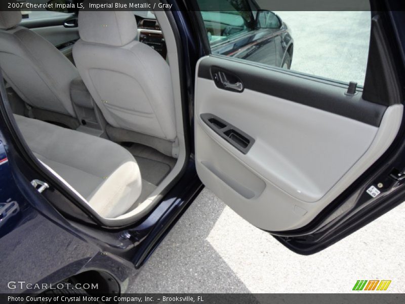 Imperial Blue Metallic / Gray 2007 Chevrolet Impala LS