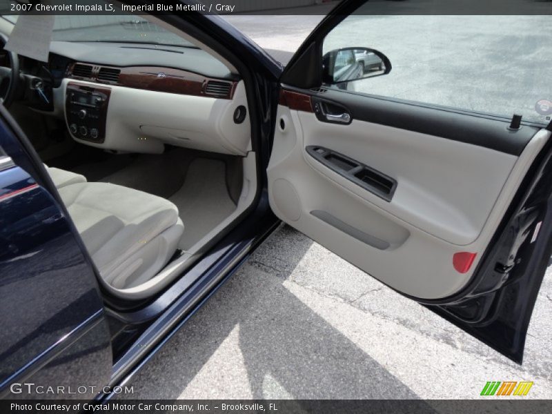 Imperial Blue Metallic / Gray 2007 Chevrolet Impala LS