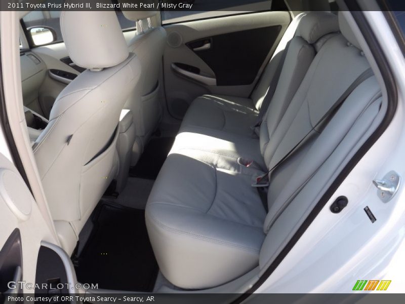 Blizzard White Pearl / Misty Gray 2011 Toyota Prius Hybrid III