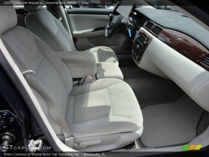 Imperial Blue Metallic / Gray 2007 Chevrolet Impala LS