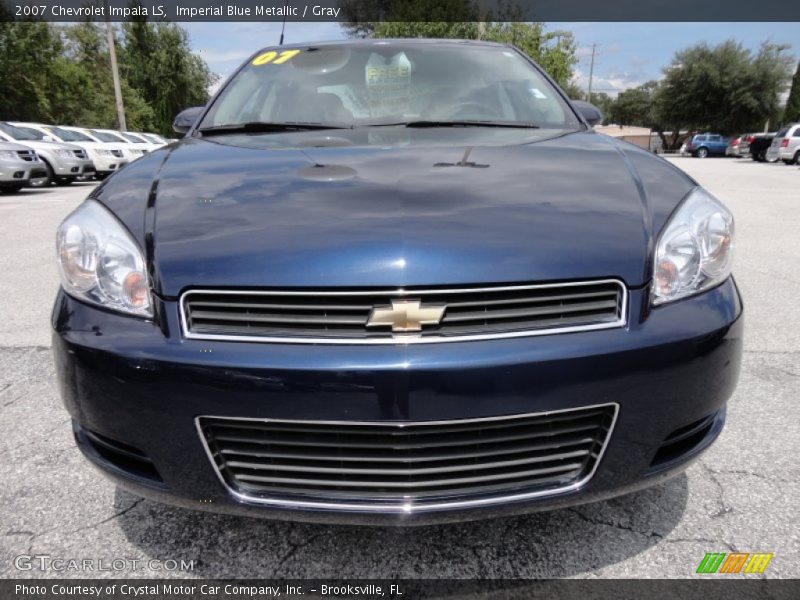 Imperial Blue Metallic / Gray 2007 Chevrolet Impala LS