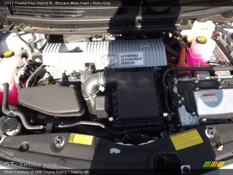 Blizzard White Pearl / Misty Gray 2011 Toyota Prius Hybrid III