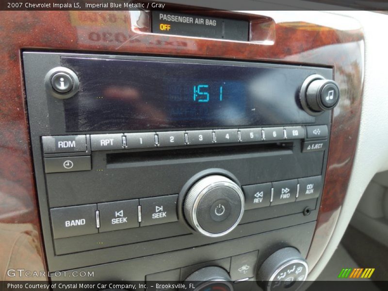 Imperial Blue Metallic / Gray 2007 Chevrolet Impala LS
