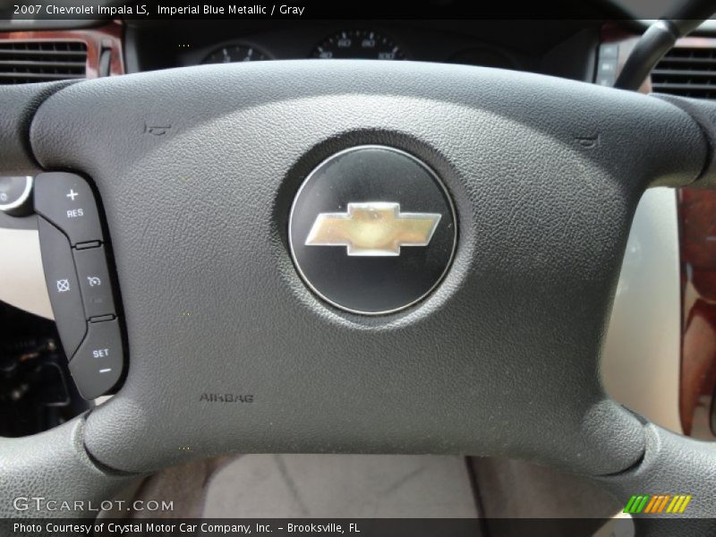 Imperial Blue Metallic / Gray 2007 Chevrolet Impala LS