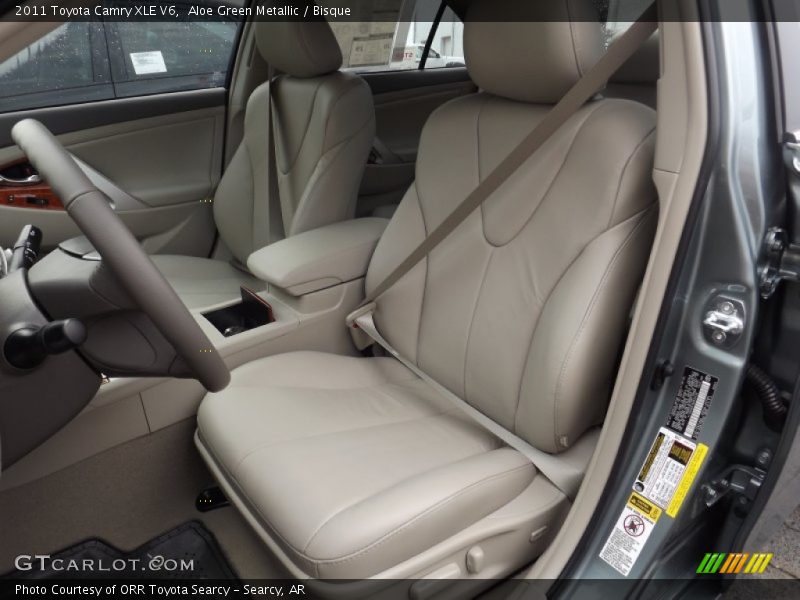 Aloe Green Metallic / Bisque 2011 Toyota Camry XLE V6