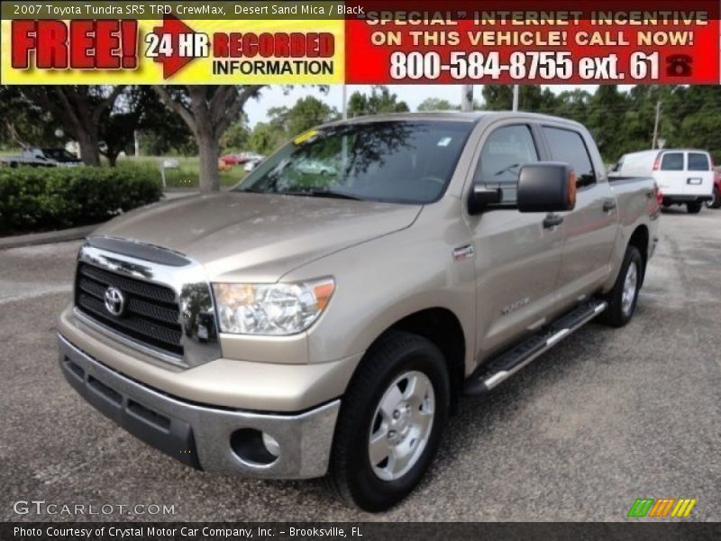 Desert Sand Mica / Black 2007 Toyota Tundra SR5 TRD CrewMax