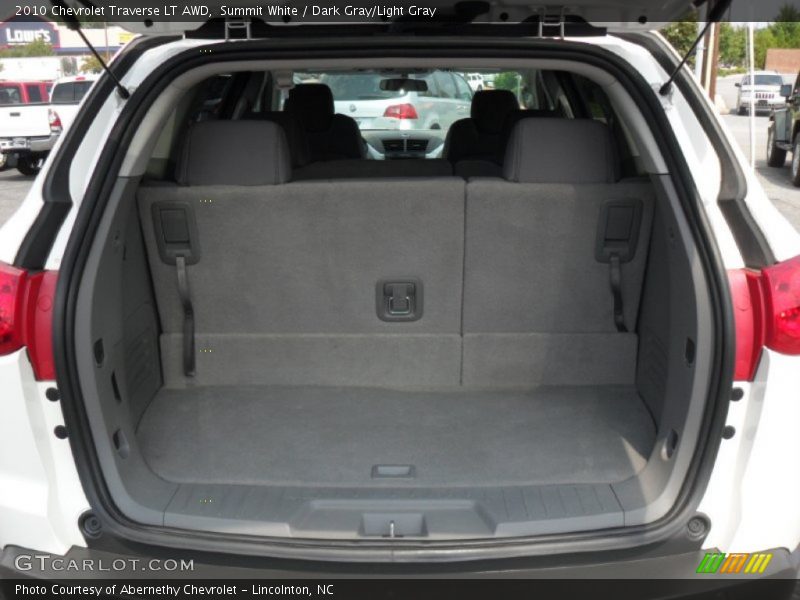 Summit White / Dark Gray/Light Gray 2010 Chevrolet Traverse LT AWD