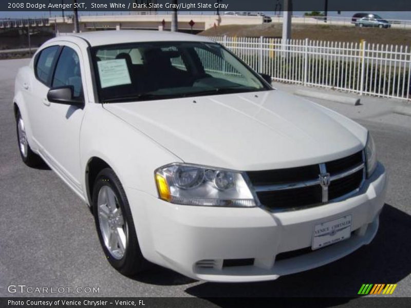 Stone White / Dark Slate Gray/Light Slate Gray 2008 Dodge Avenger SXT