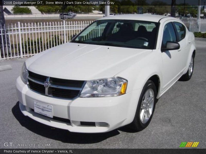 Stone White / Dark Slate Gray/Light Slate Gray 2008 Dodge Avenger SXT