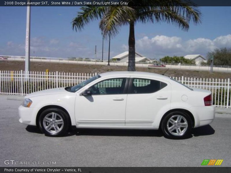 Stone White / Dark Slate Gray/Light Slate Gray 2008 Dodge Avenger SXT