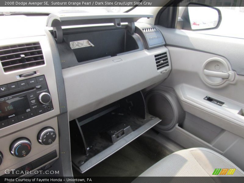 Sunburst Orange Pearl / Dark Slate Gray/Light Slate Gray 2008 Dodge Avenger SE