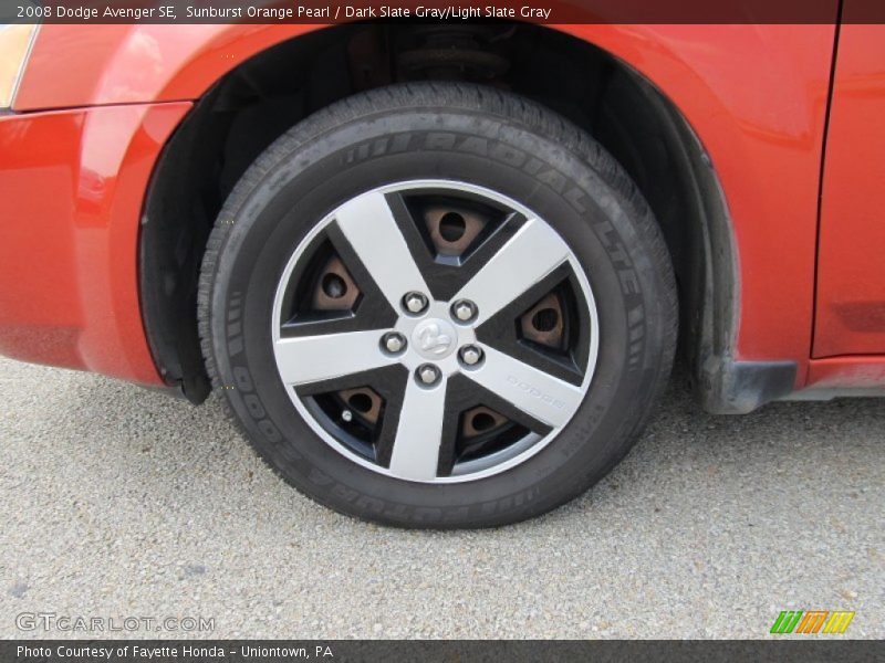 Sunburst Orange Pearl / Dark Slate Gray/Light Slate Gray 2008 Dodge Avenger SE