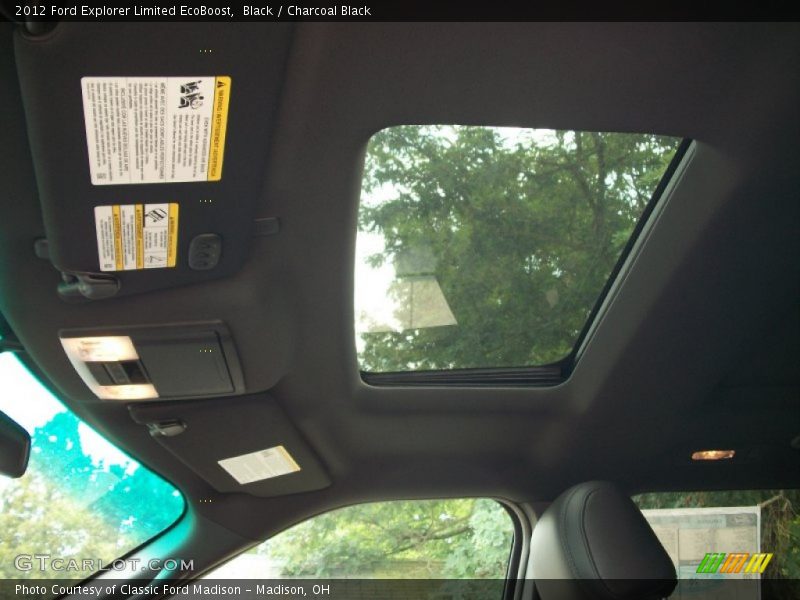 Sunroof of 2012 Explorer Limited EcoBoost