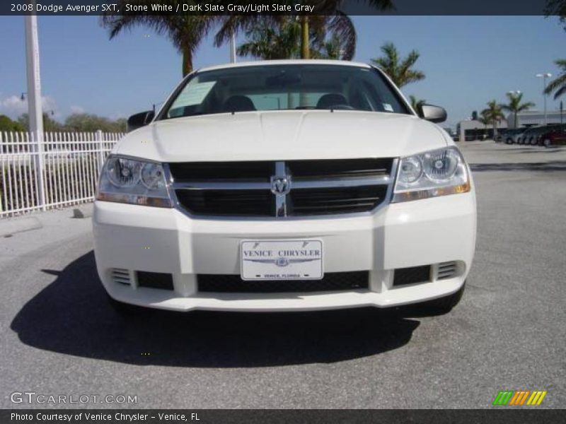 Stone White / Dark Slate Gray/Light Slate Gray 2008 Dodge Avenger SXT