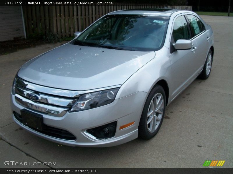 Ingot Silver Metallic / Medium Light Stone 2012 Ford Fusion SEL