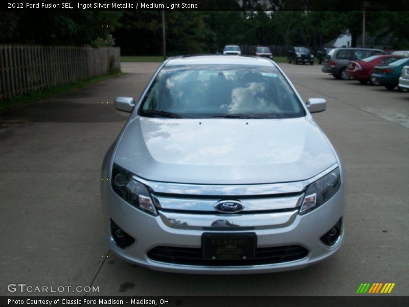 Ingot Silver Metallic / Medium Light Stone 2012 Ford Fusion SEL