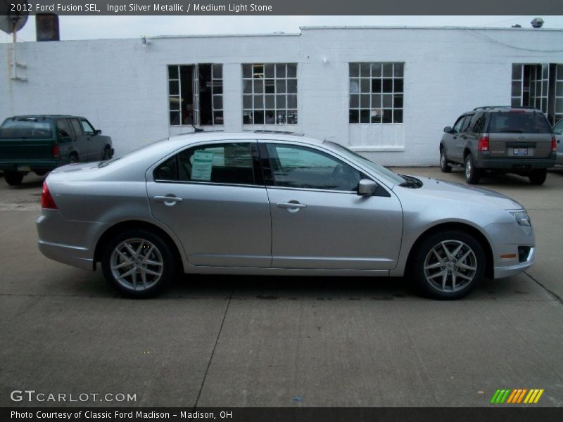 Ingot Silver Metallic / Medium Light Stone 2012 Ford Fusion SEL