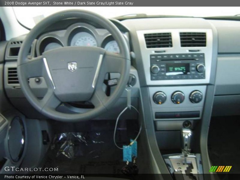 Stone White / Dark Slate Gray/Light Slate Gray 2008 Dodge Avenger SXT