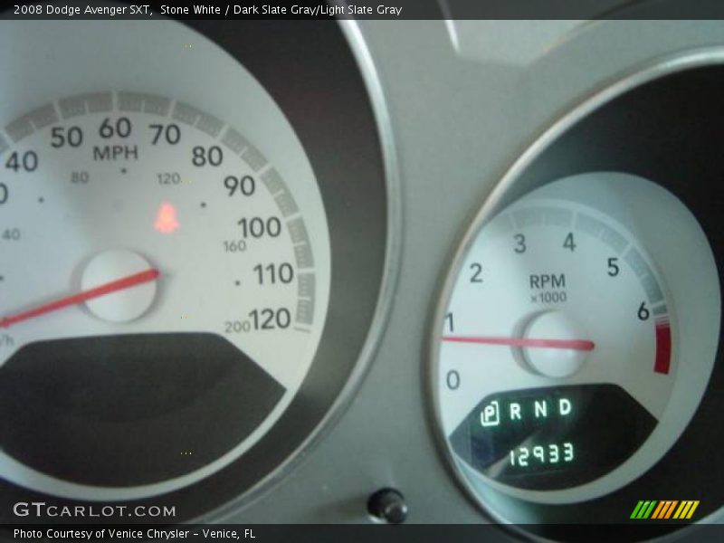Stone White / Dark Slate Gray/Light Slate Gray 2008 Dodge Avenger SXT