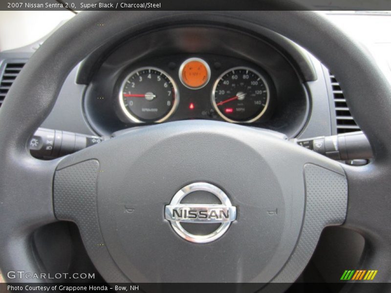 Super Black / Charcoal/Steel 2007 Nissan Sentra 2.0