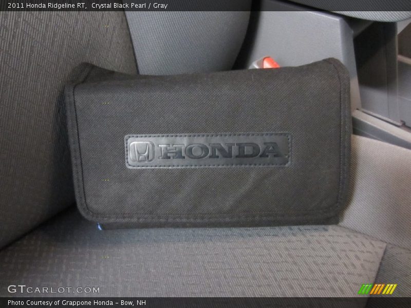 Crystal Black Pearl / Gray 2011 Honda Ridgeline RT