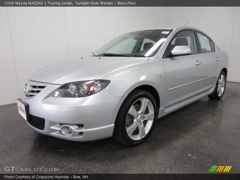 Sunlight Silver Metallic / Black/Red 2006 Mazda MAZDA3 s Touring Sedan
