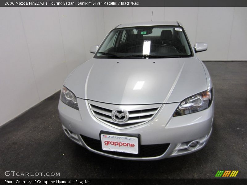 Sunlight Silver Metallic / Black/Red 2006 Mazda MAZDA3 s Touring Sedan