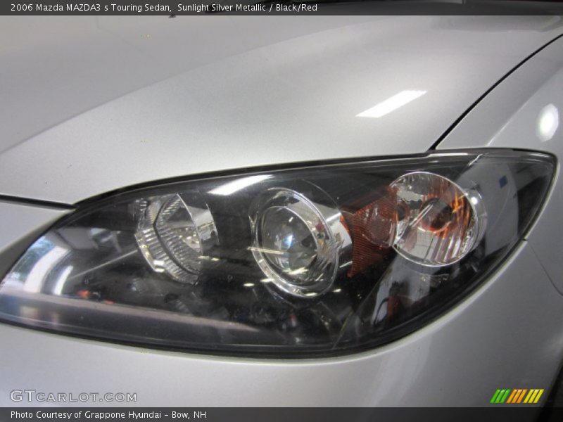 Sunlight Silver Metallic / Black/Red 2006 Mazda MAZDA3 s Touring Sedan