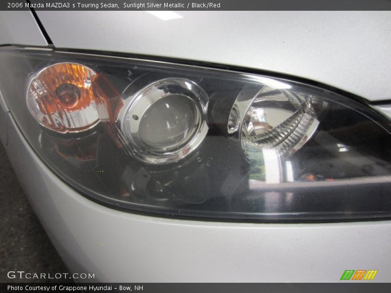Sunlight Silver Metallic / Black/Red 2006 Mazda MAZDA3 s Touring Sedan