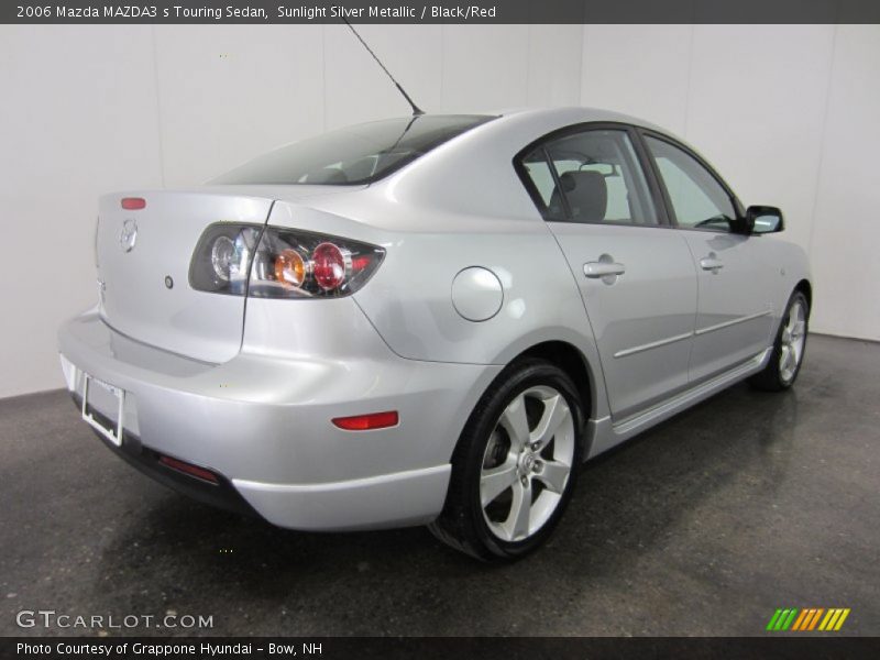 Sunlight Silver Metallic / Black/Red 2006 Mazda MAZDA3 s Touring Sedan